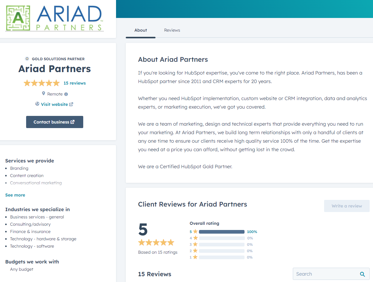 Ariad-Partners-Agency-Services-Qualifications-HubSpot-1